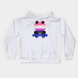 Genderfluid Frog Kids Hoodie